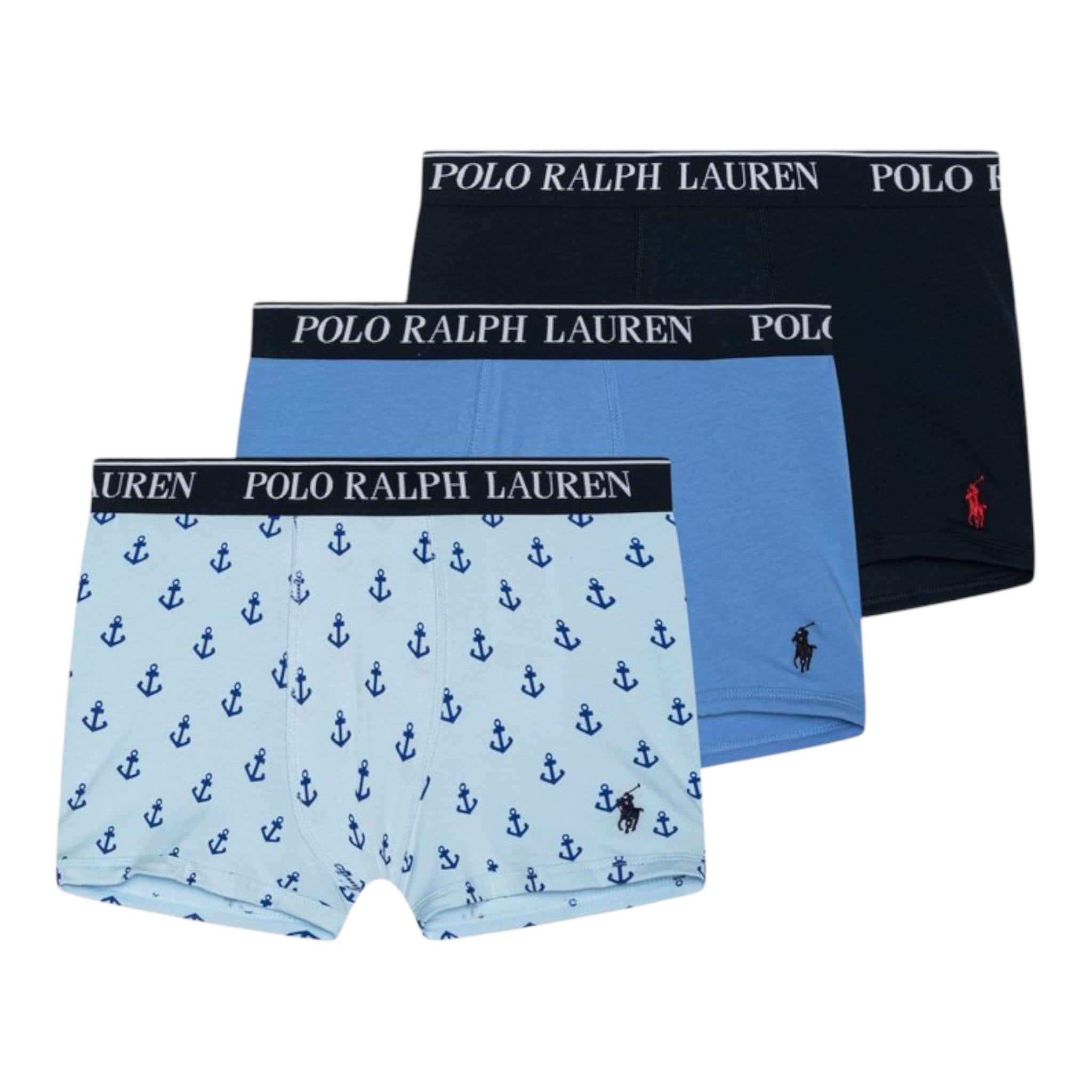 Ralph Lauren Set 3 Boxer Tricolore con Logo Multicolor per Bambino 9P501555 MULTICOLOR RALPH LAUREN 