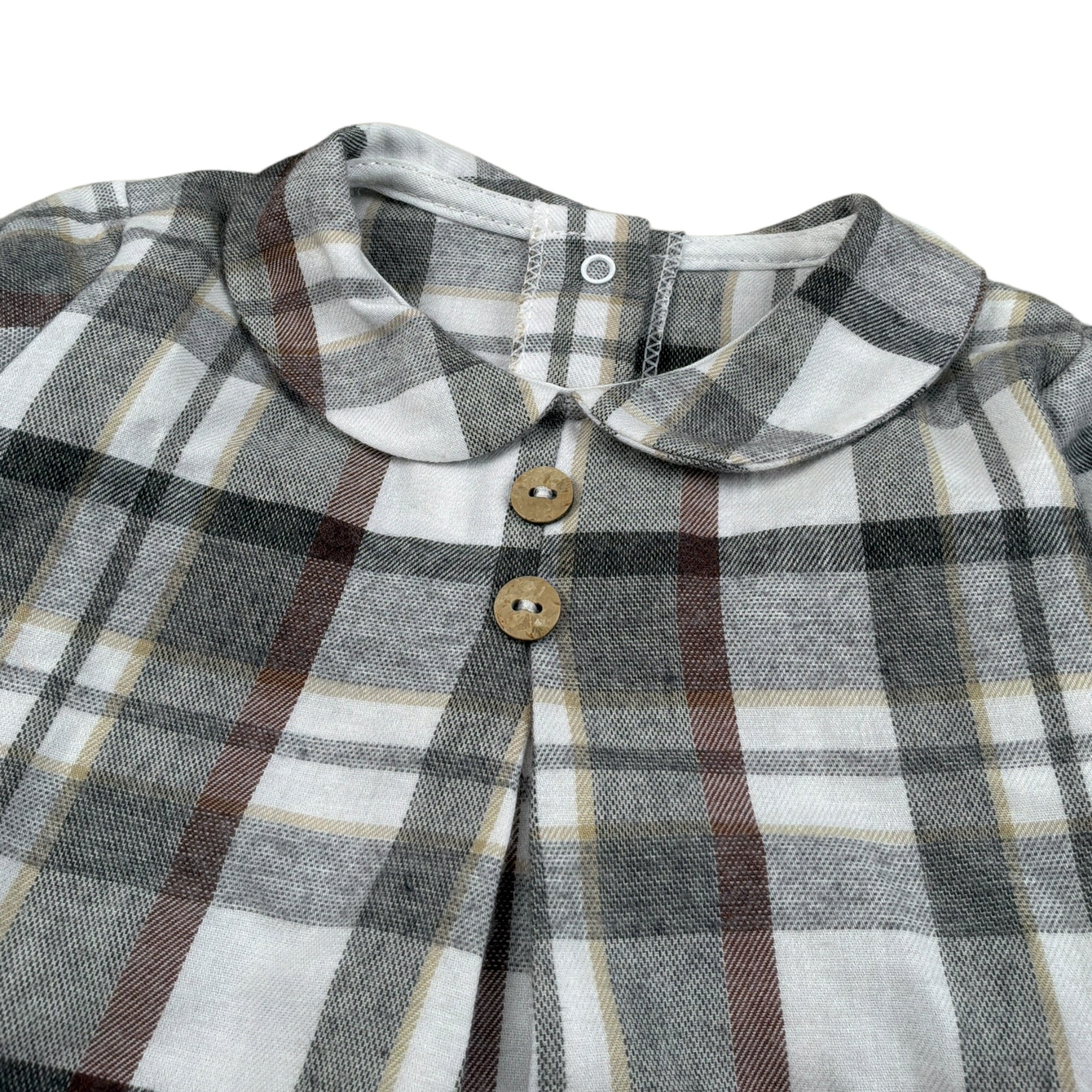 Rapife Completo 2 Pezzi Camicia-Culotte Grigio per Neonato 5218W24 GRIGIO RAPIFE 