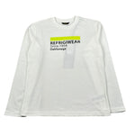 Refrigiwear Shirt Girocollo tinta unita con Stampa Bianco per Bambino R1081W25 BIANCO REFRIGIWEAR 