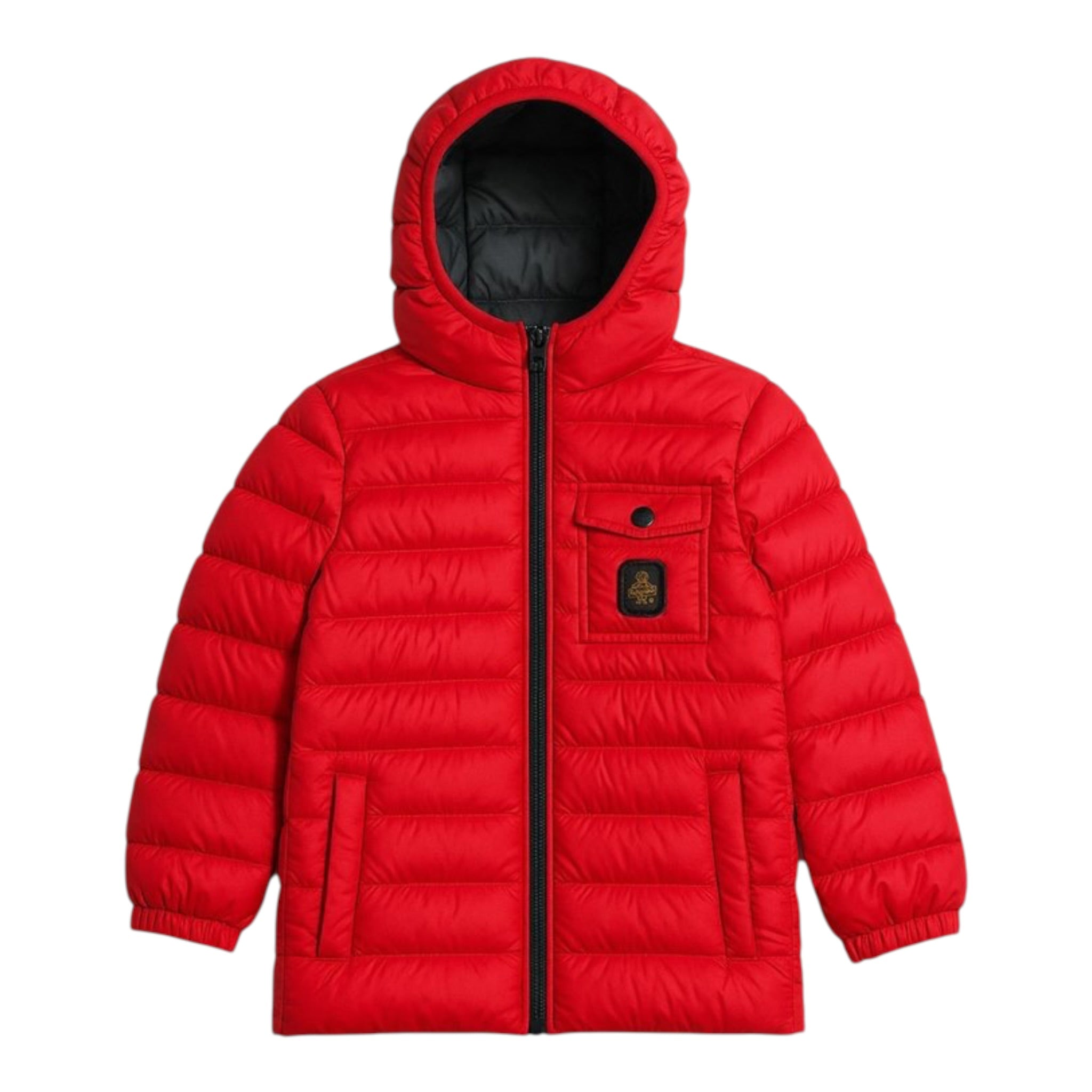 Refrigiwear Giubbino tinta unita con Cappuccio Rosso per Bambino RB1301W25 ROSSO REFRIGIWEAR 