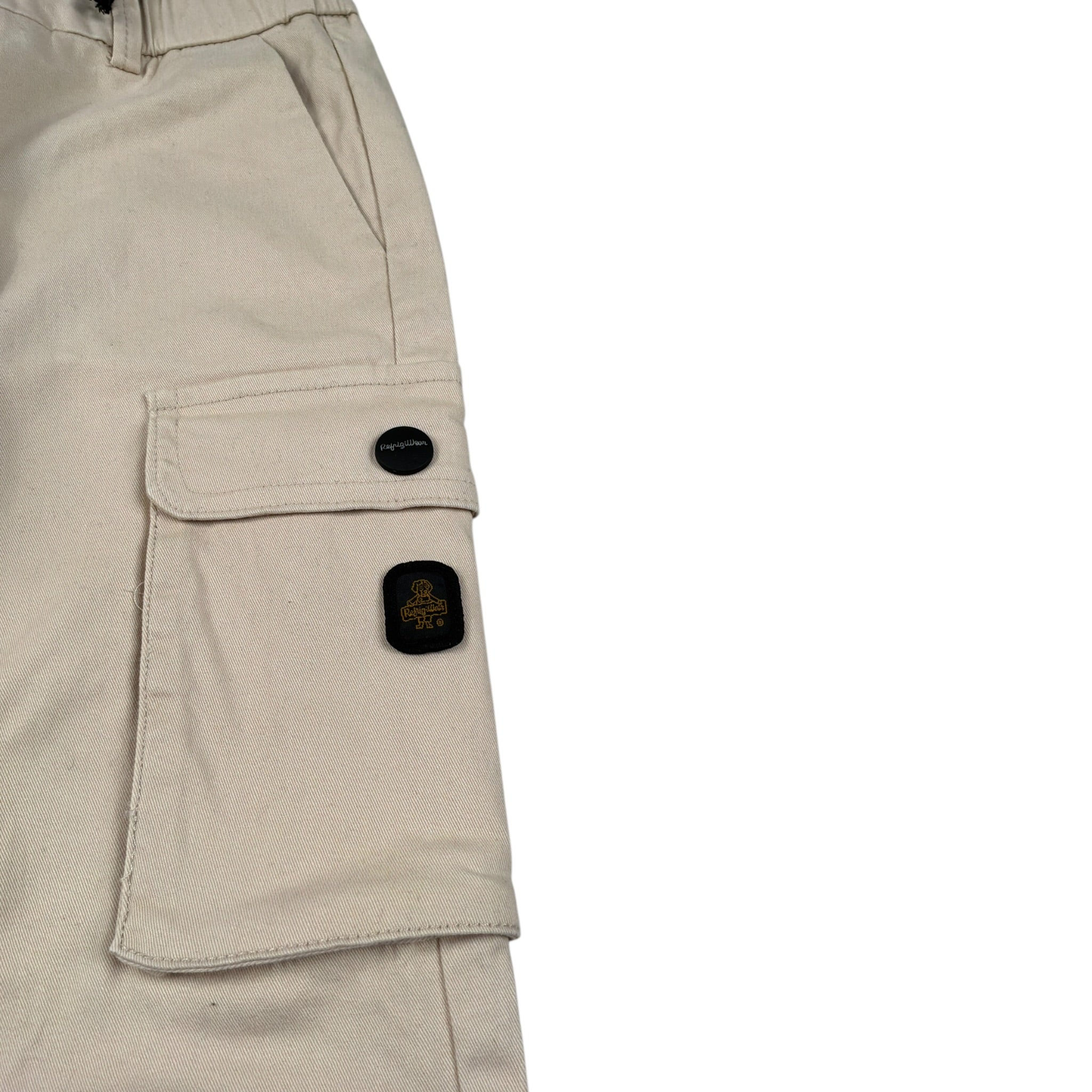 Refrigiwear Pantalone Tinta Nita con Elastico In Vita Beige per Bambino RB1304W25 BEIGE REFRIGIWEAR 