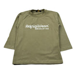 Refrigiwear Shirt Girocollo tinta unita con Logo Verde per Bambino RB1347W25 VERDE REFRIGIWEAR 
