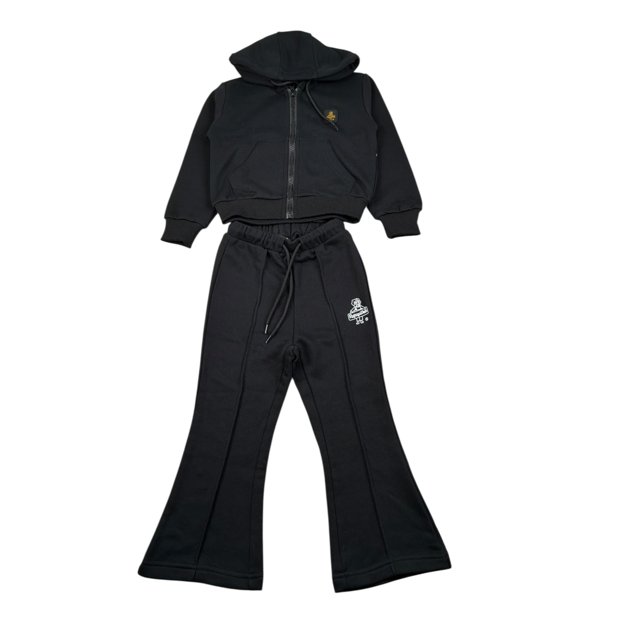 Refrigiwear Completo 2 Pezzi Felpa-Pantalone Nero per Neonata RG12480W25 NERO REFRIGIWEAR 