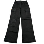 Refrigiwear Jeans tinta unita Modello Palazzo Nero per Bambina RG1415W25 NERO REFRIGIWEAR 
