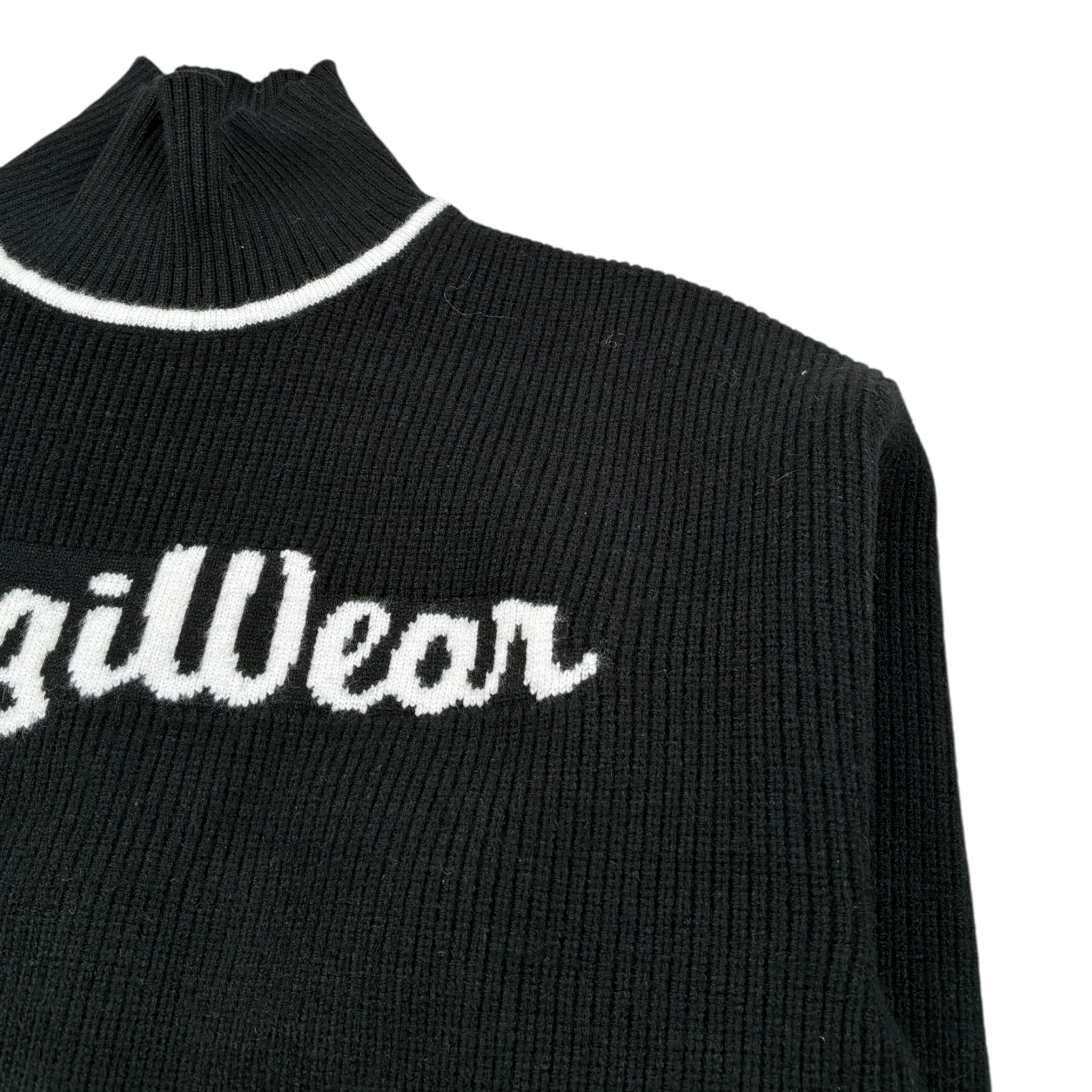 Refrigiwear Maglia Collo Alto tinta unita con Logo Nero per Bambina RG1416W25 NERO REFRIGIWEAR 