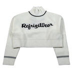 Refrigiwear Maglia Collo Alto tinta unita con Logo Panna per Bambina RG1416W25X PANNA REFRIGIWEAR 