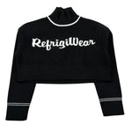 Refrigiwear Maglia Collo Alto tinta unita con Logo Nero per Bambina RG1416W25XX NERO REFRIGIWEAR 