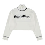 Refrigiwear Maglia Collo Alto tinta unita con Logo Panna per Bambina RG1416W25XXX PANNA REFRIGIWEAR 