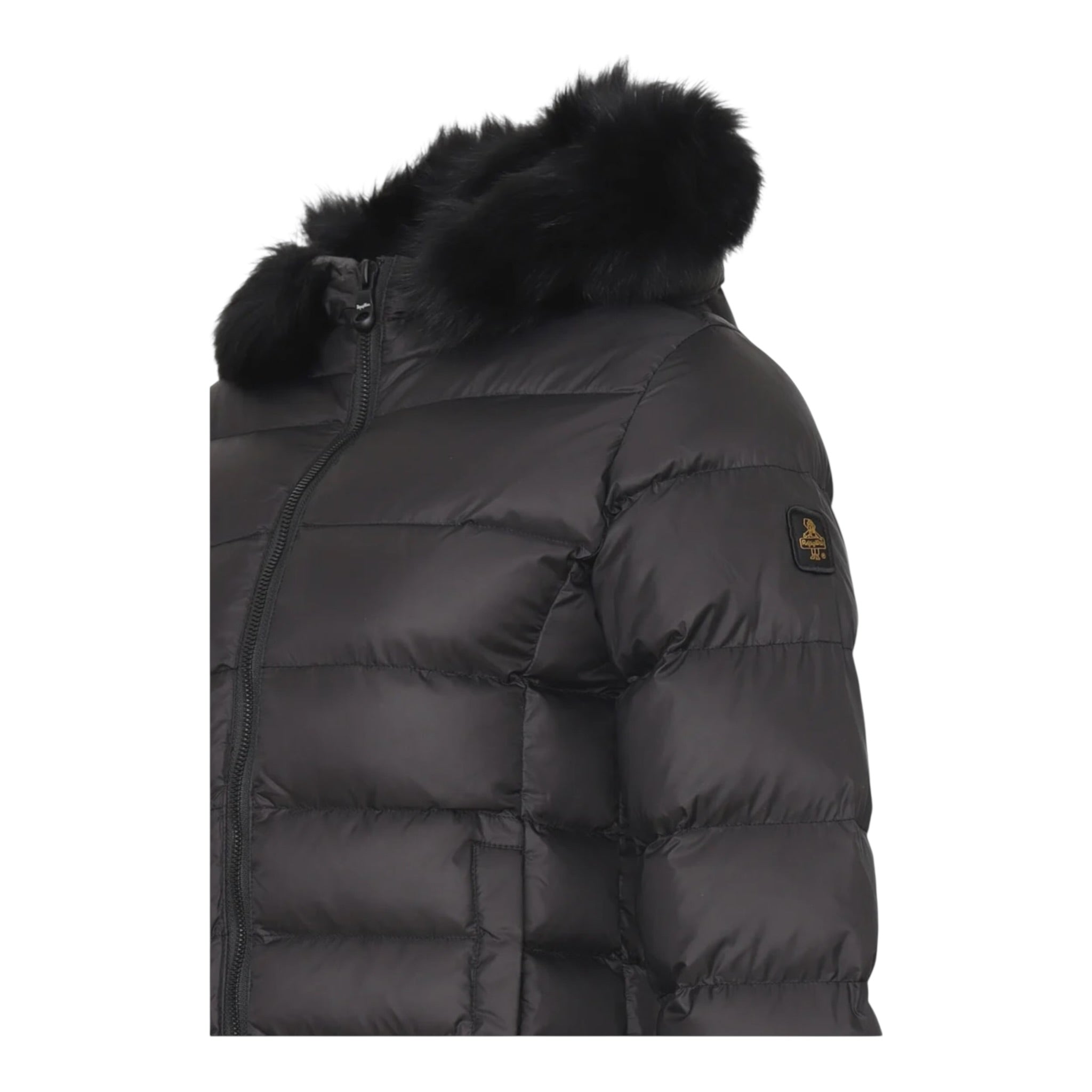Refrigiwear Giubbino tinta unita con Cappuccio E Zip Nero per Bambina RG1419W25 NERO REFRIGIWEAR 