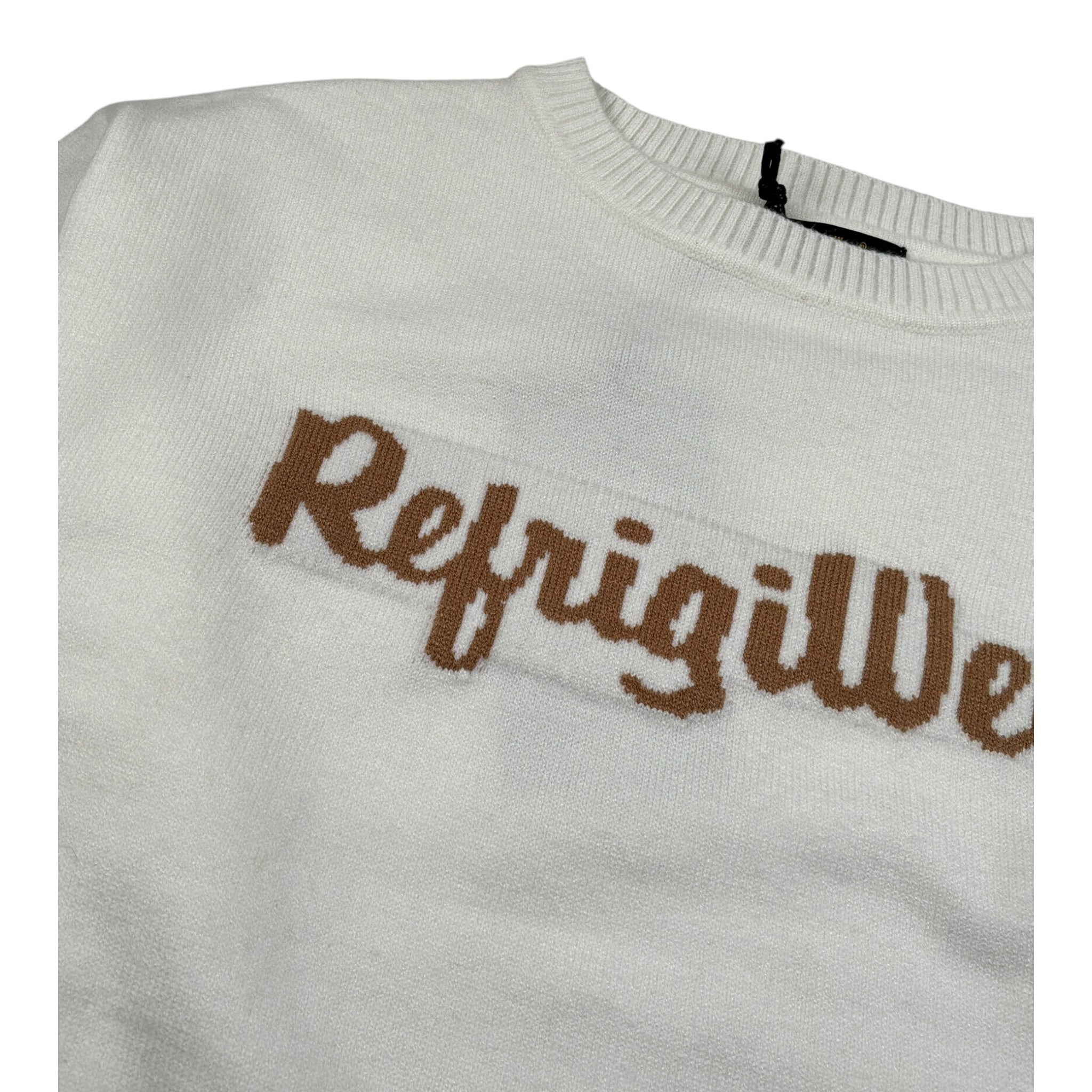 Refrigiwear Maglia Girocollo tinta unita con Stampa Panna per Bambina RG1452W25 PANNA REFRIGIWEAR 