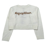 Refrigiwear Maglia Girocollo tinta unita con Stampa Panna per Bambina RG1452W25X PANNA REFRIGIWEAR 