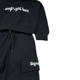 Refrigiwear Completo 2 Pezzi Felpa-Pantalone tinta unita Nero per Bambina RG1481W25X NERO REFRIGIWEAR 