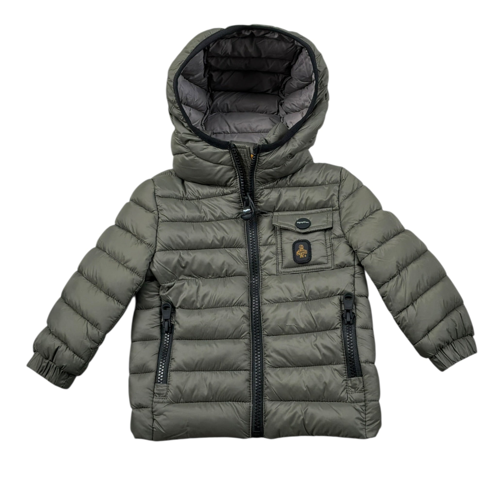 Refrigiwear Giubbino tinta unita con Cappuccio Verde per Neonato RN1201W25 VERDE REFRIGIWEAR 