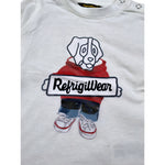 Refrigiwear Shirt Girocollo tinta unita con Stampa Bianco per Neonato RWN816 BIANCO REFRIGIWEAR 