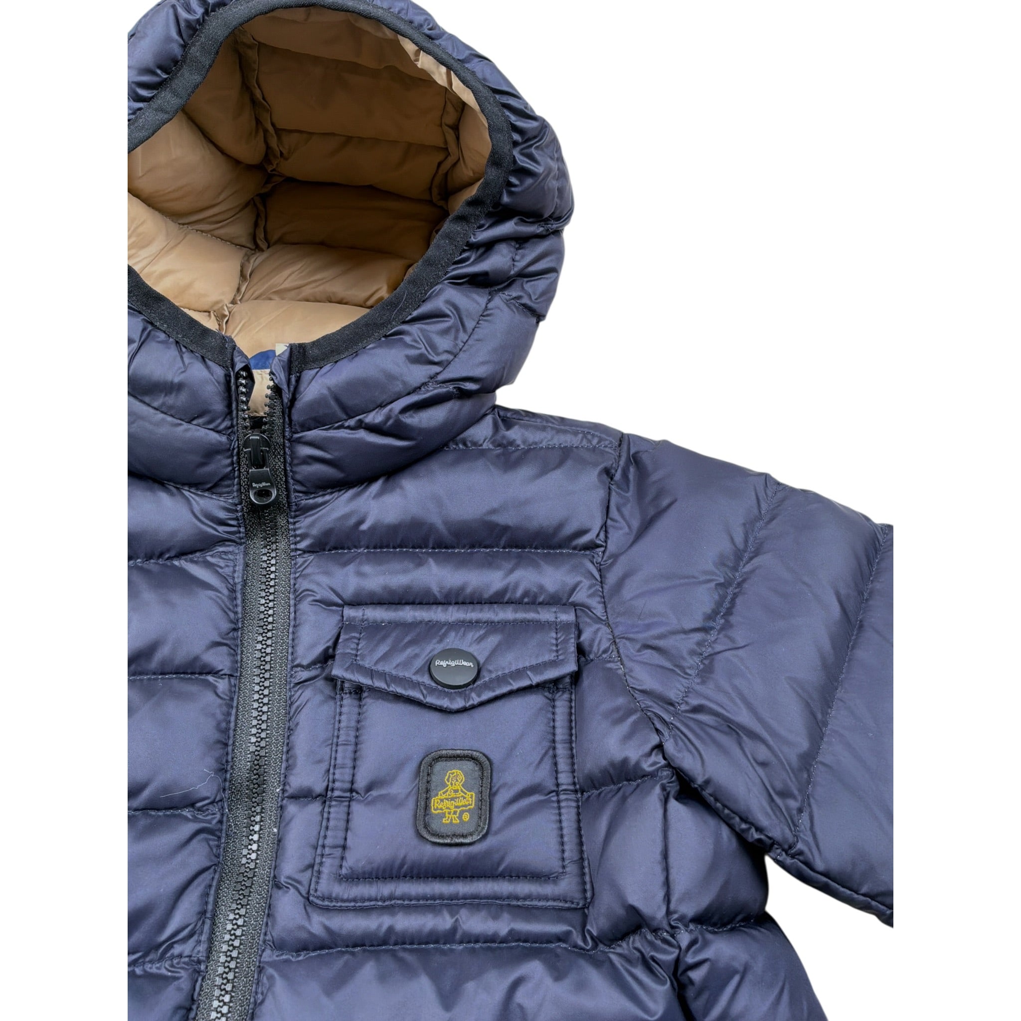 Refrigiwear Giubbino tinta unita con Cappuccio Blu per Neonato RWN824 BLU REFRIGIWEAR 
