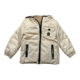 Refrigiwear Giubbino Reversibile con Zip E Cappuccio Beige per Neonato RWN825 BEIGE REFRIGIWEAR 