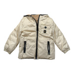 Refrigiwear Giubbino Reversibile con Zip E Cappuccio Beige per Neonato RWN825 BEIGE REFRIGIWEAR 