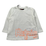 Refrigiwear Shirt Girocollo tinta unita con Logo Bianco per Neonato RWN845 BIANCO REFRIGIWEAR 