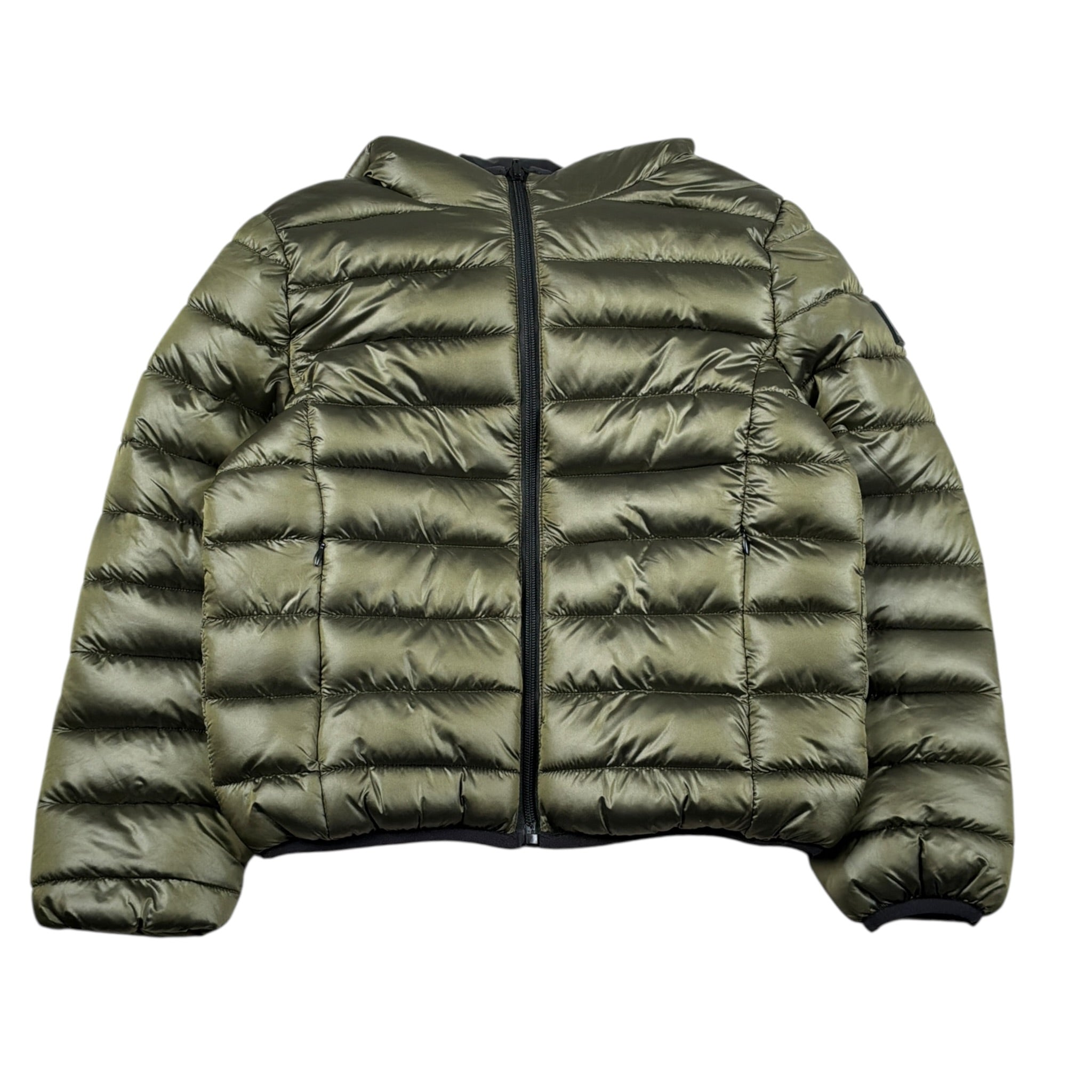 Refrigue Giubbino tinta unita con Cappuccio E Zip Reversibile Nero/Verde per Bambino 2831O000032 NERO/VERDE REFRIGUE 