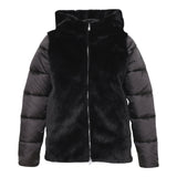 Refrigue Giubbino tinta unita con Cappuccio Reversibile Nero per Bambina 2841O00003 NERO REFRIGUE 