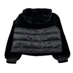 Refrigue Giubbino tinta unita con Cappuccio Nero per Bambina 2841O00045 NERO REFRIGUE 