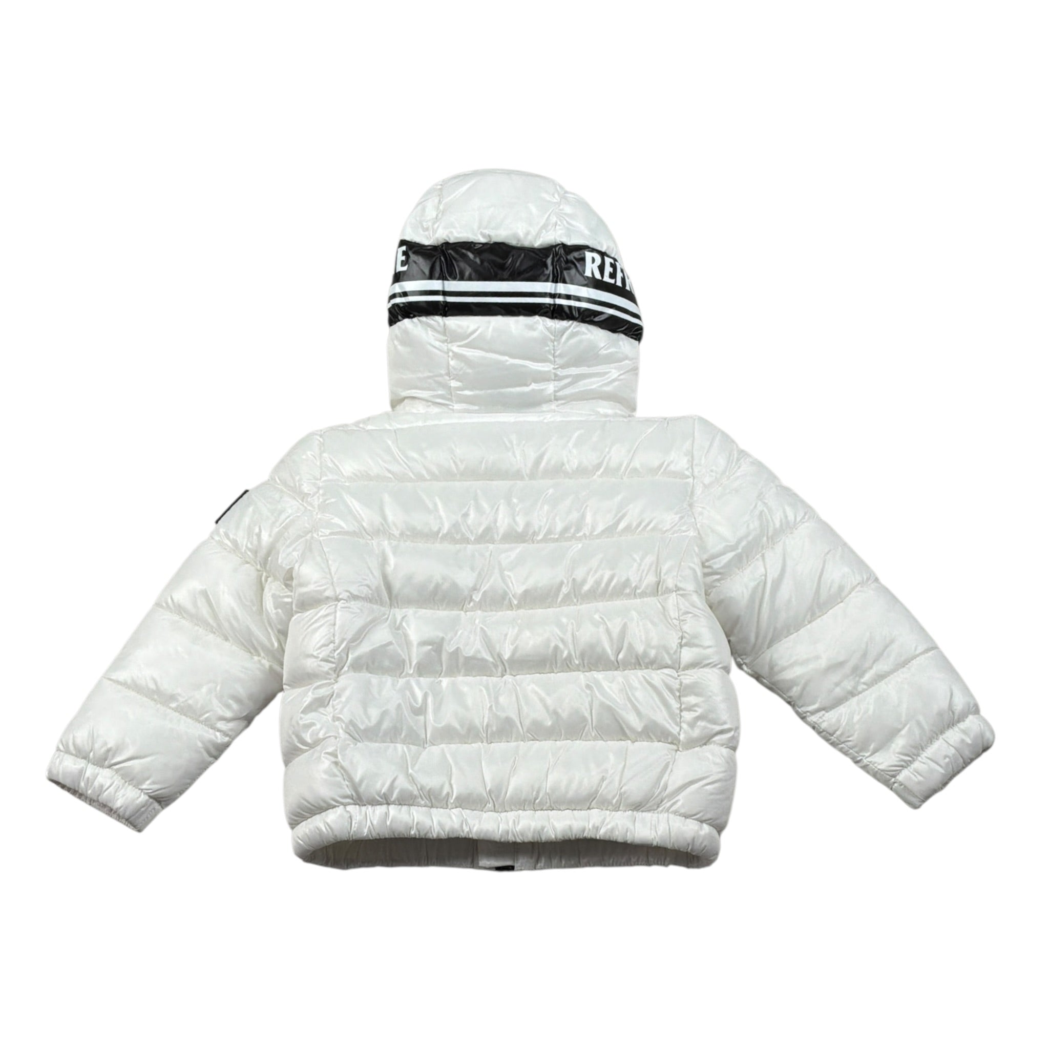 Refrigue Giubbino tinta unita con Zip Cappuccio Bianco per Neonato 2871O00011X BIANCO REFRIGUE 