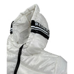 Refrigue Giubbino tinta unita con Zip Cappuccio Bianco per Neonato 2871O00011X BIANCO REFRIGUE 