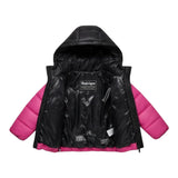 Refrigue Giubbino Bicolore con Zip E Cappuccio Fuxia per Bambina 2881O00015 FUXIA REFRIGUE 