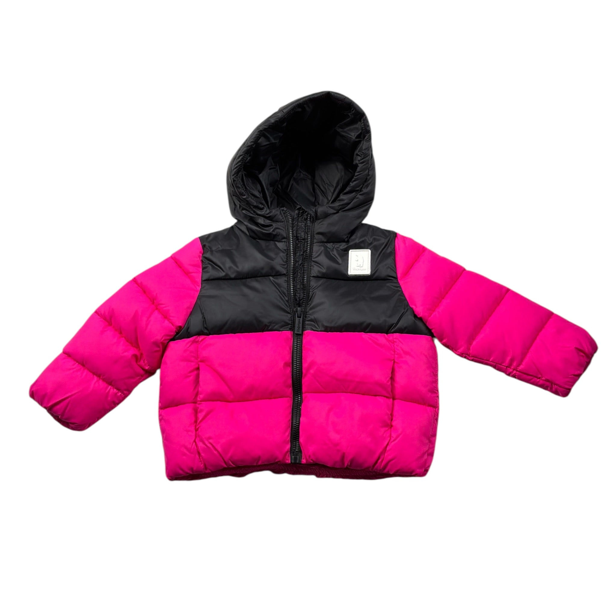 Refrigue Giubbino Bicolore con Zip E Cappuccio Fuxia per Neonata 2881O00015N FUXIA REFRIGUE 