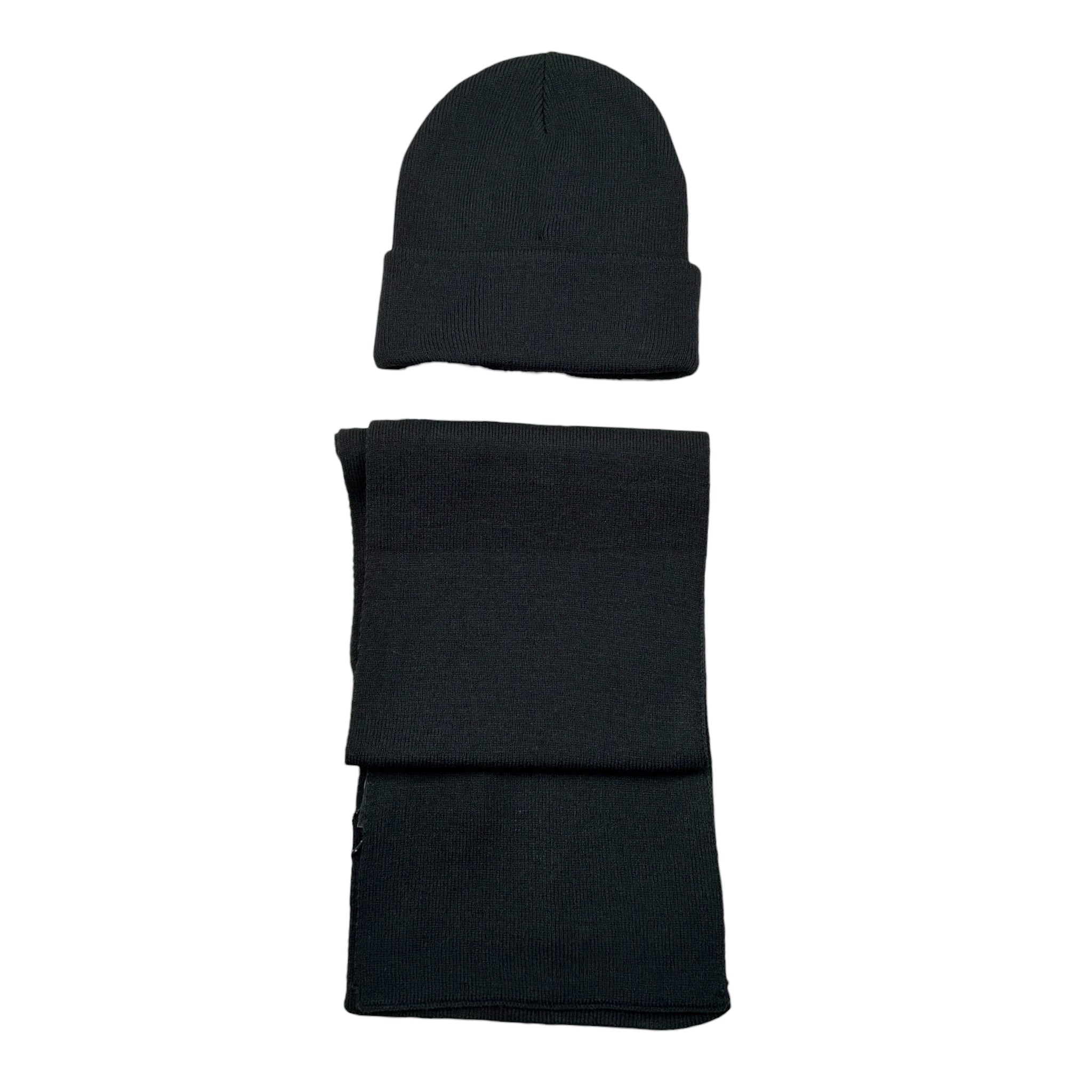 Refrigue Set Cappello-Sciarpa tinta unita Nero per Bambino 28UX1SET000037 NERO REFRIGUE 