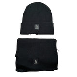 Refrigue Set Cappello-Sciarpa tinta unita Nero per Bambino 28UX1SET000037 NERO REFRIGUE 