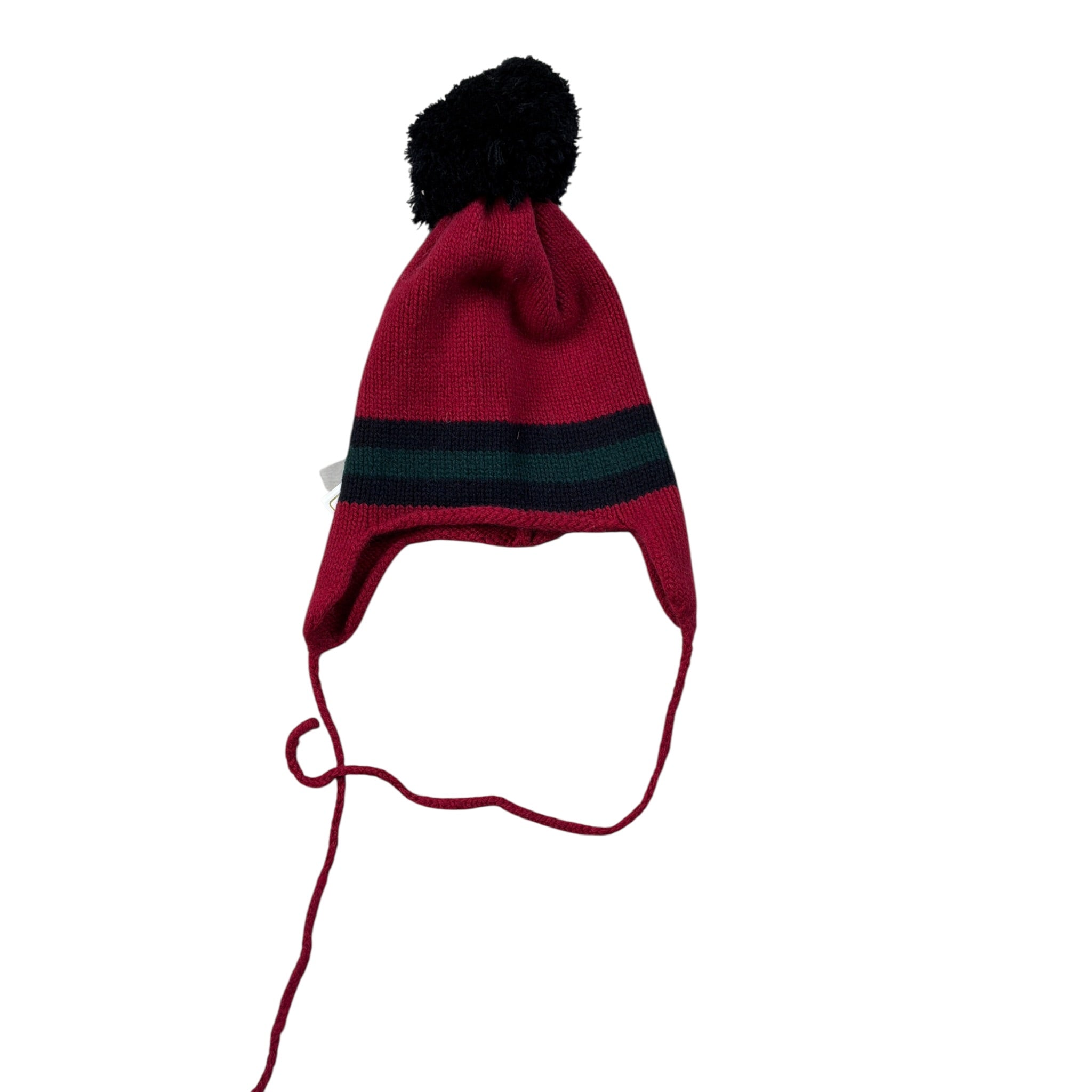 Regina By Angela Maffei Cappello tinta unita con Pon Pon Bordeaux per Bambino EKEKKE BORDEAUX REGINA BY ANGELA MAFFEI 