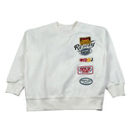 Replay Felpa Chiusa Girocollo tinta unita Bianco per Bambino 23978 BIANCO REPLAY 