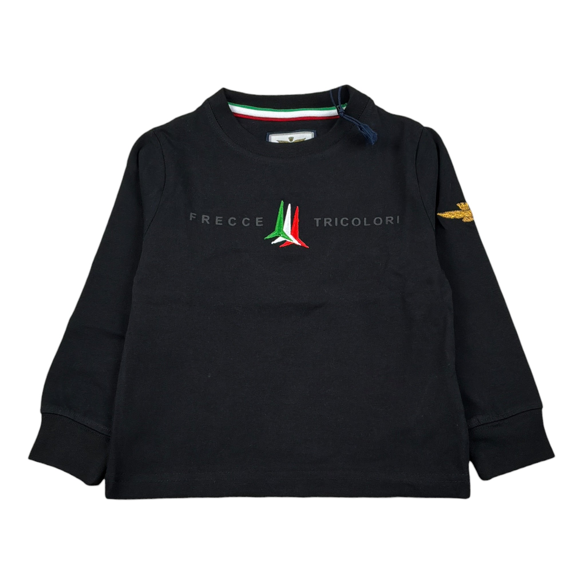 Replay Shirt Girocollo tinta unita con Stampa Nero per Neonato 252TS0042A NERO REPLAY 