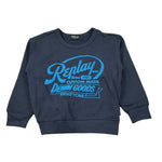 Replay Felpa Chiusa Girocollo tinta unita Blu per Bambino SB2064 BLU REPLAY 