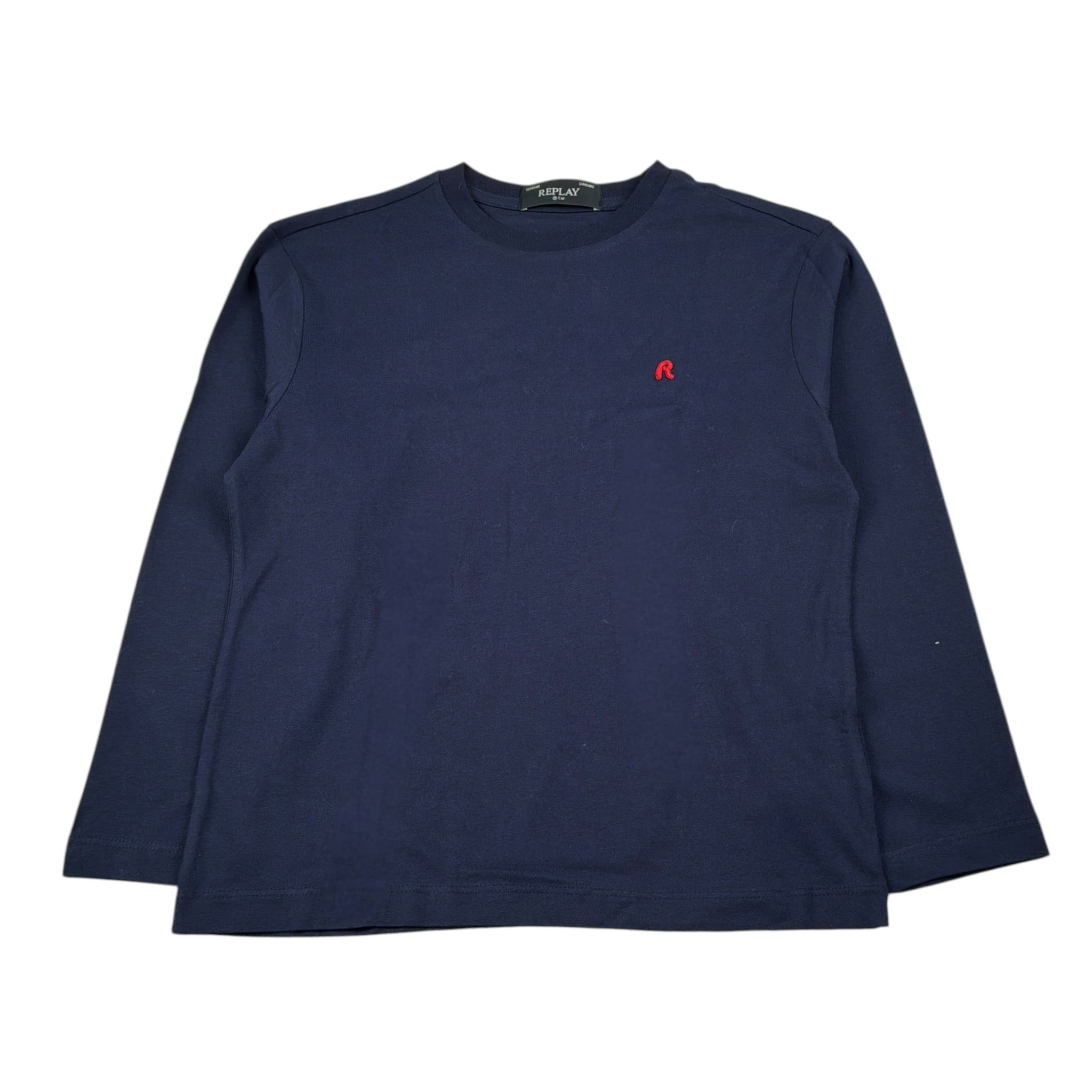 Replay Shirt Girocollo tinta unita Blu per Bambino SB7122 BLU REPLAY 