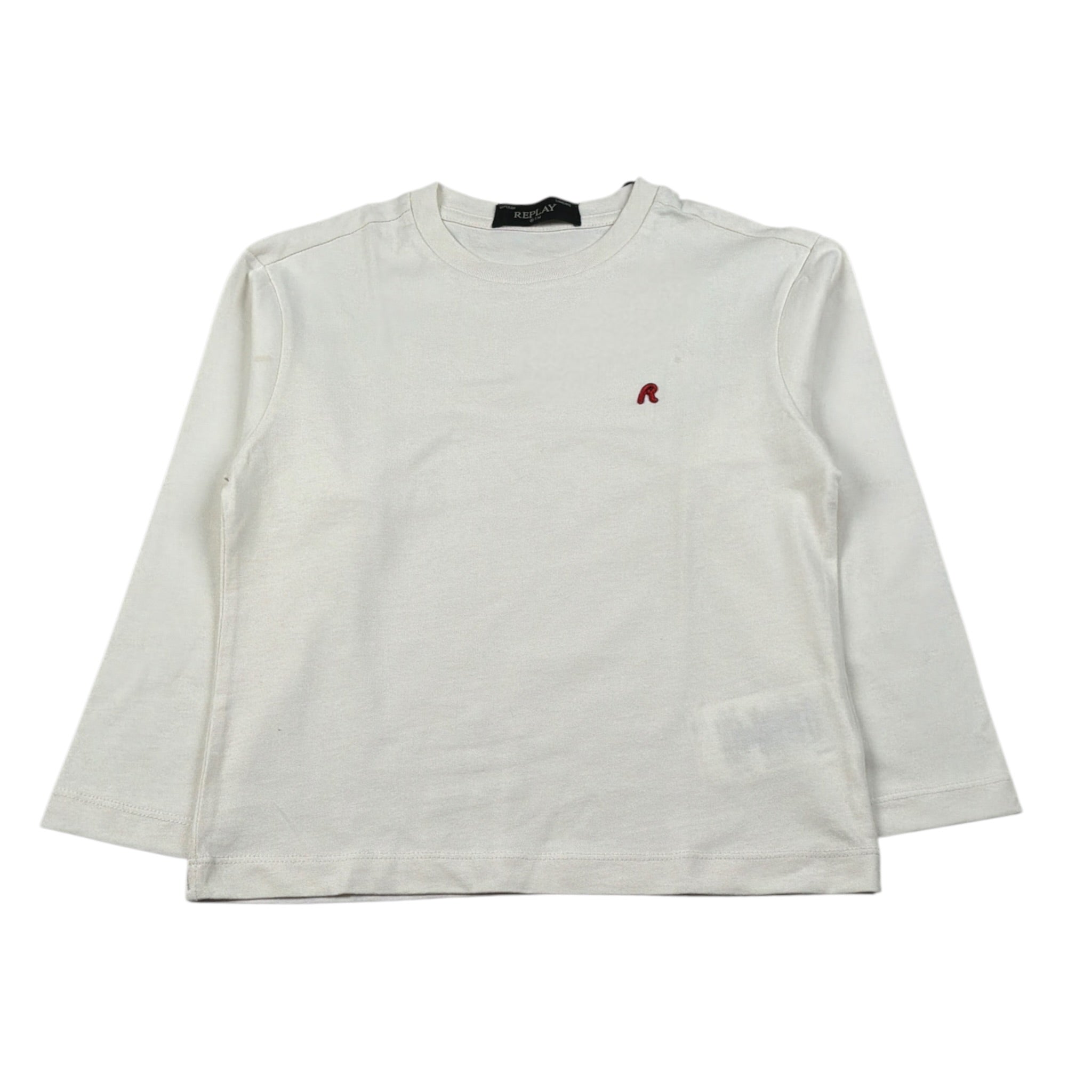 Replay Shirt Girocollo tinta unita Panna per Bambino SB7122 PANNA REPLAY 
