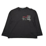 Replay Shirt Girocollo tinta unita con Logo Nero per Bambino SB7128 NERO REPLAY 