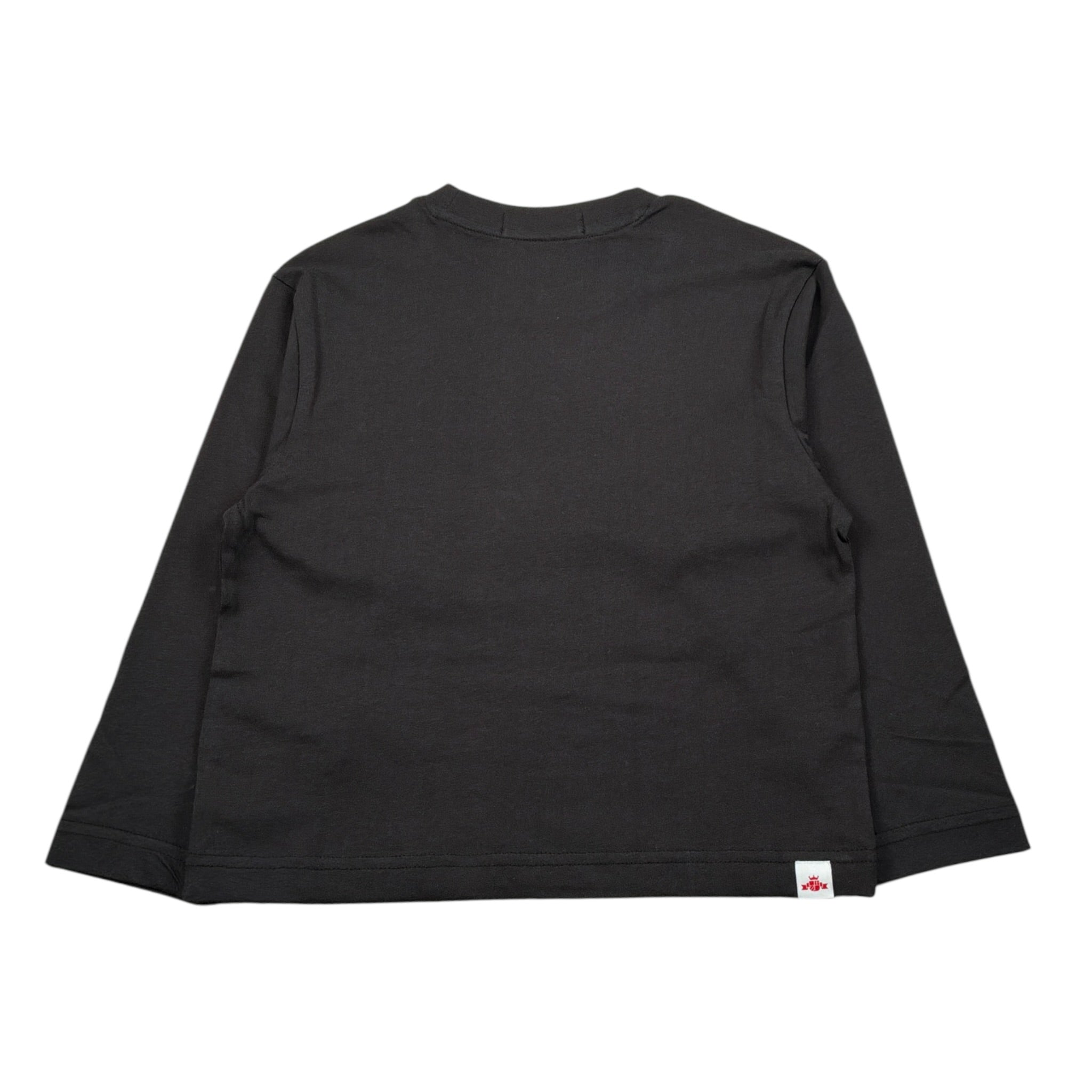 Replay Shirt Girocollo tinta unita con Logo Nero per Bambino SB7128 NERO REPLAY 