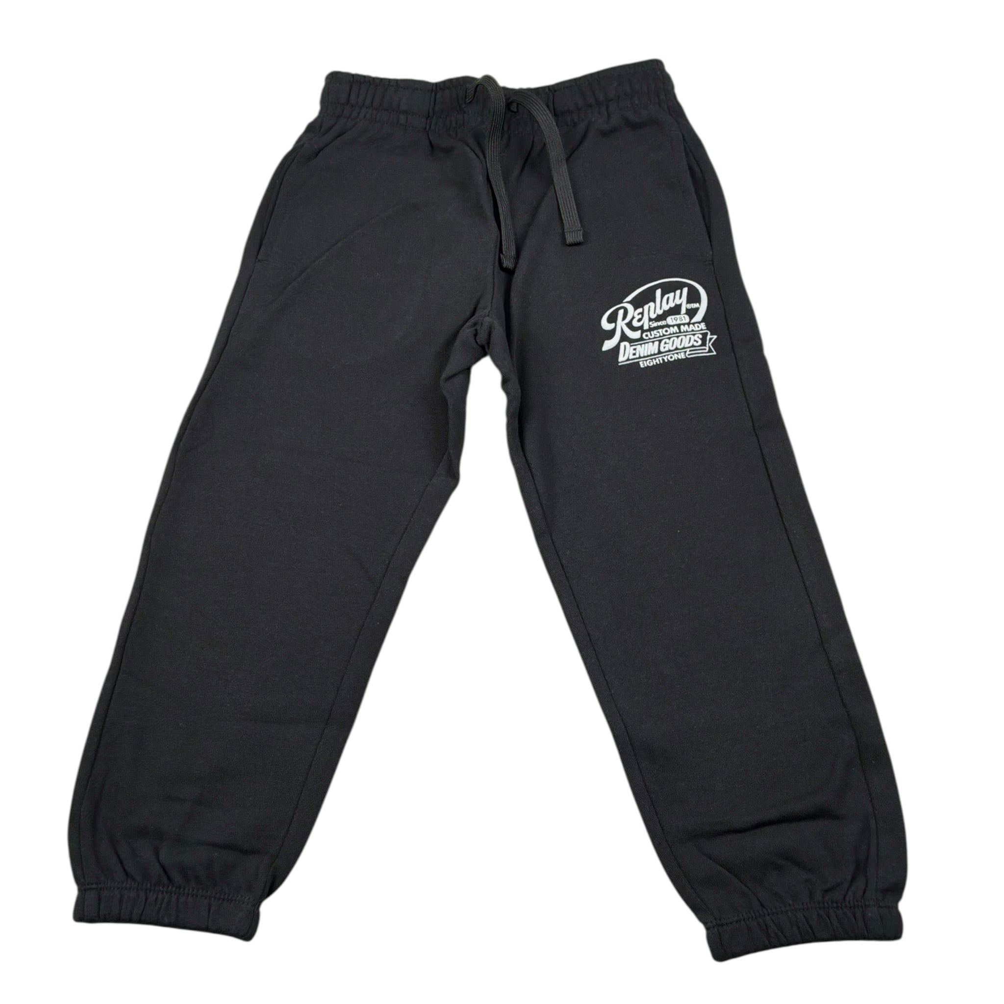 Replay Pantalone Tuta tinta unita Nero per Bambino SB9102 NERO REPLAY 