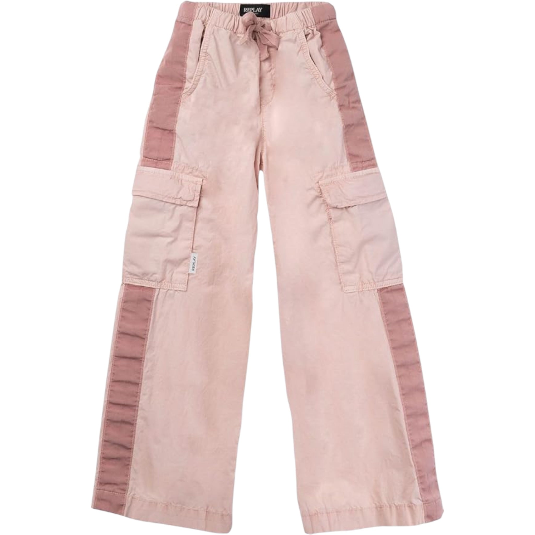 Replay Pantalone tinta unita con Elastico Rosa per Bambina SG9423 ROSA REPLAY 