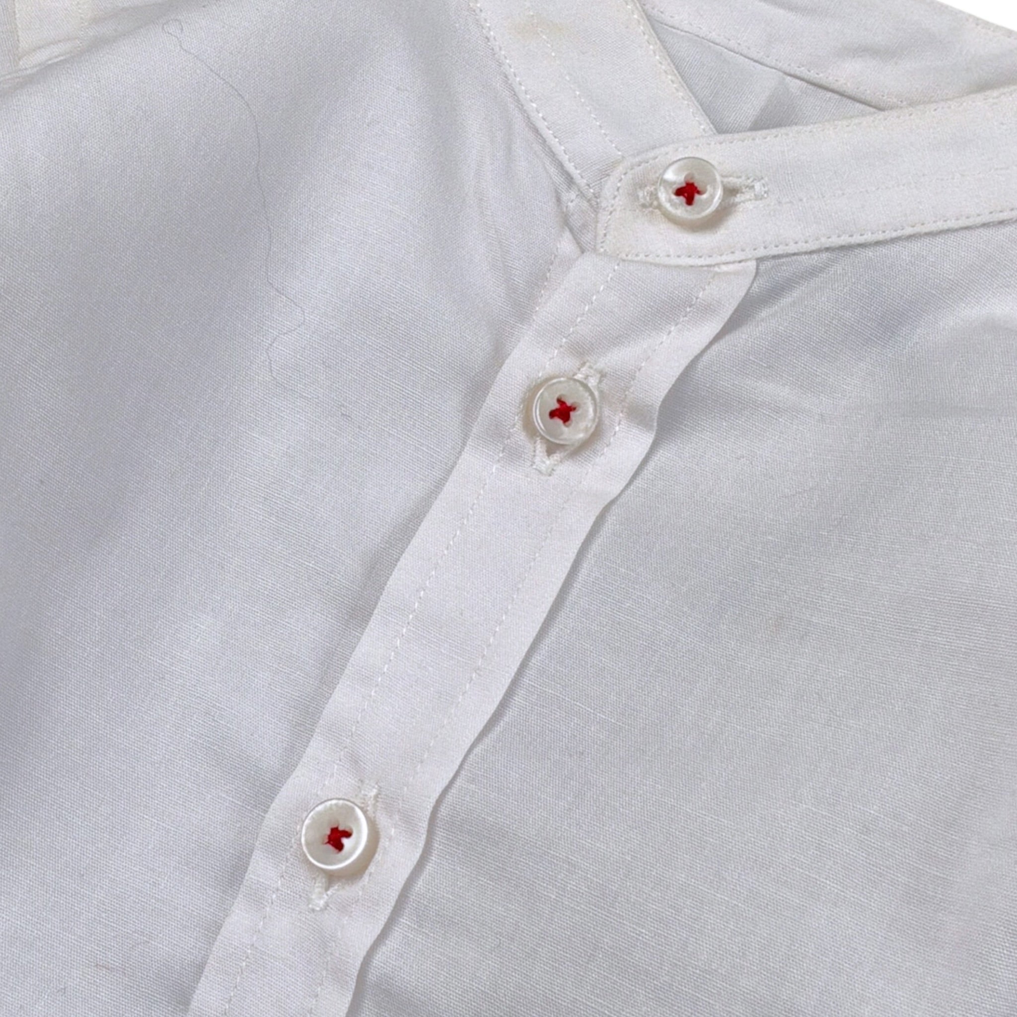 Ronnie Kay Camicie tinta unita con Colletto Coreano Bianco per Neonato RK1641 BIANCO RONNIE KAY 