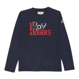 Roy Roger'S Shirt tinta unita con Stampa Blu per Bambino RF104X BLU ROY ROGER'S 