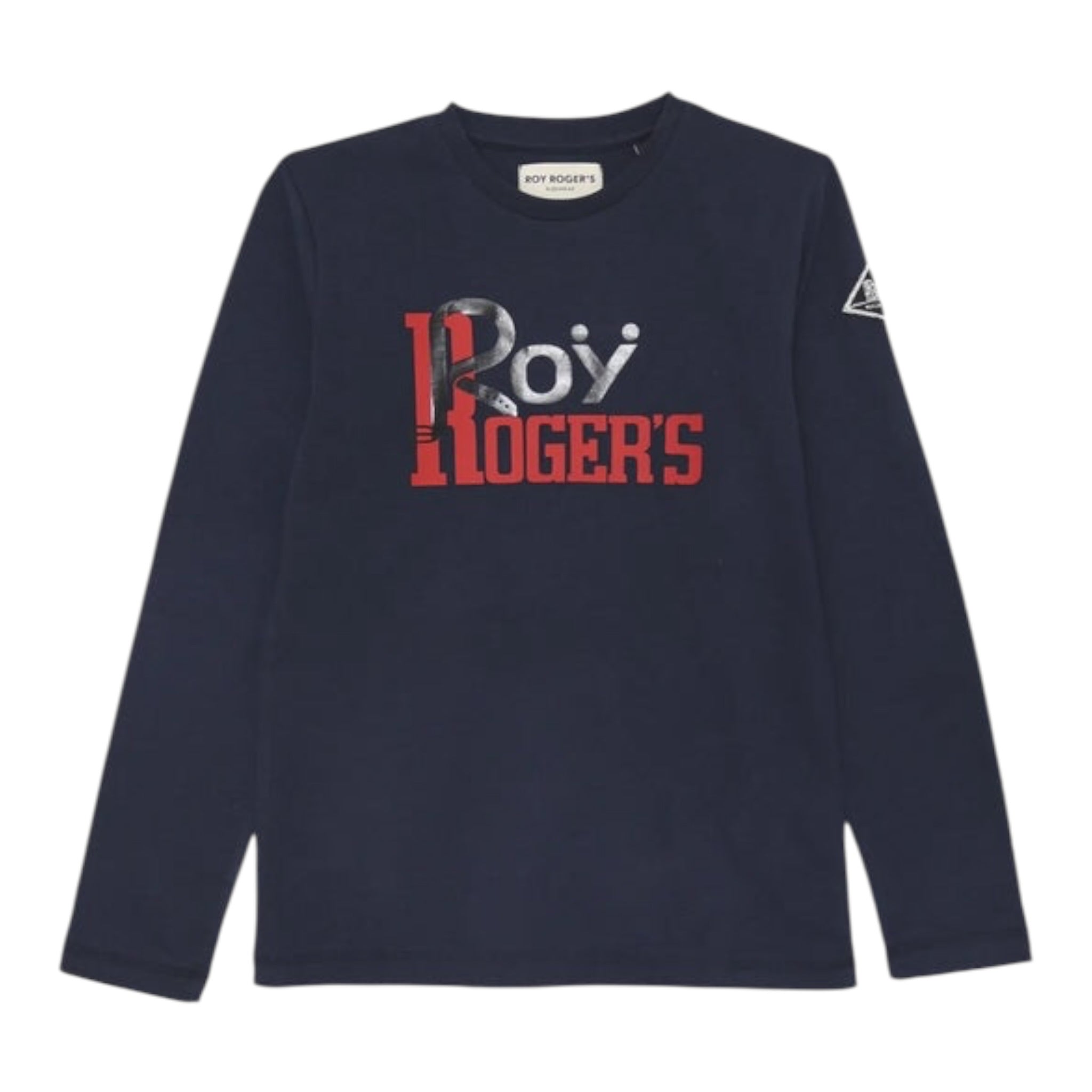 Roy Roger'S Shirt tinta unita con Stampa Blu per Bambino RF104X BLU ROY ROGER'S 