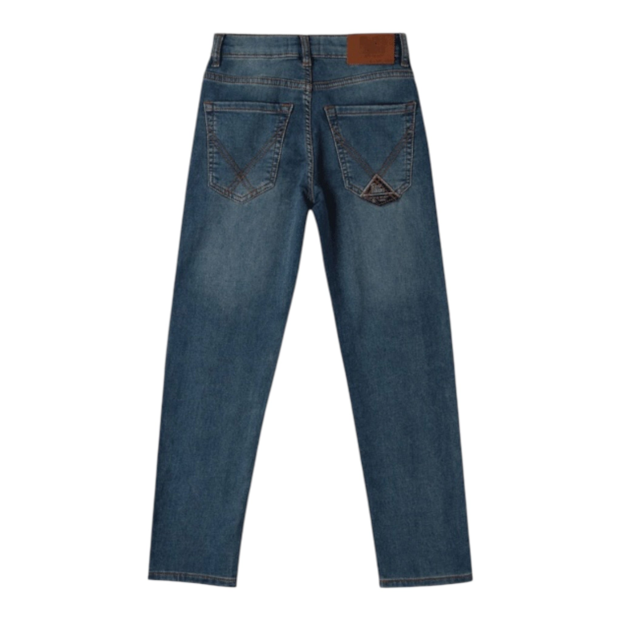 Roy Roger'S Jeans tinta unita con Girovita Regolabile Blu per Bambino RF118 BLU ROY ROGER'S 