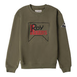 Roy Roger'S Felpa tinta unita Girocollo Verde per Bambino RF137X VERDE ROY ROGER'S 