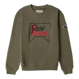 Roy Roger'S Felpa tinta unita Girocollo Verde per Bambino RF137X VERDE ROY ROGER'S 