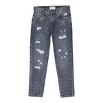 Roy Roger'S Jeans tinta unita con Strappi Blu per Bambino RF143 BLU ROY ROGER'S 