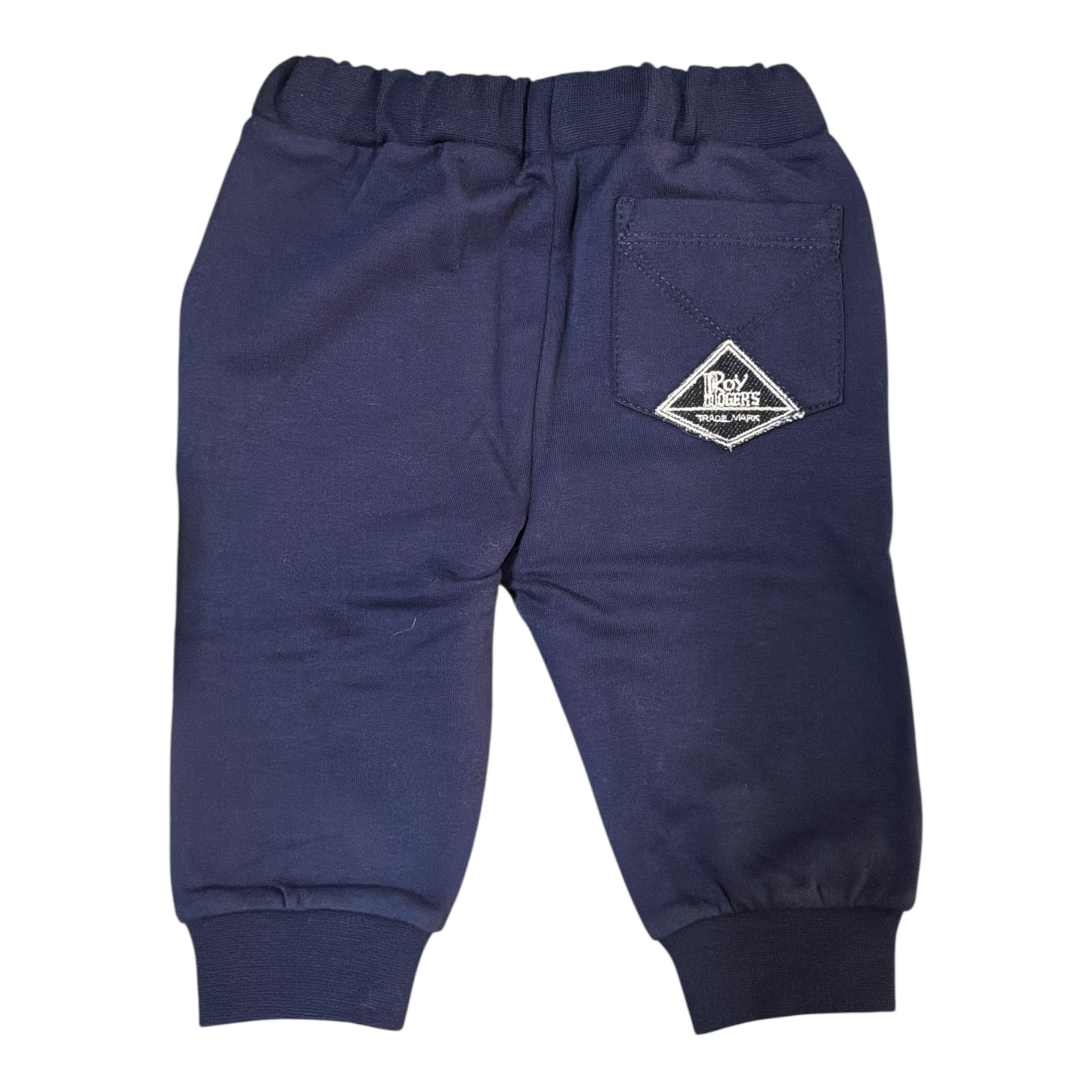 Roy Roger'S Pantalone Modello Tuta tinta unita con Stampa Blu per Neonato RF188 BLU ROY ROGER'S 