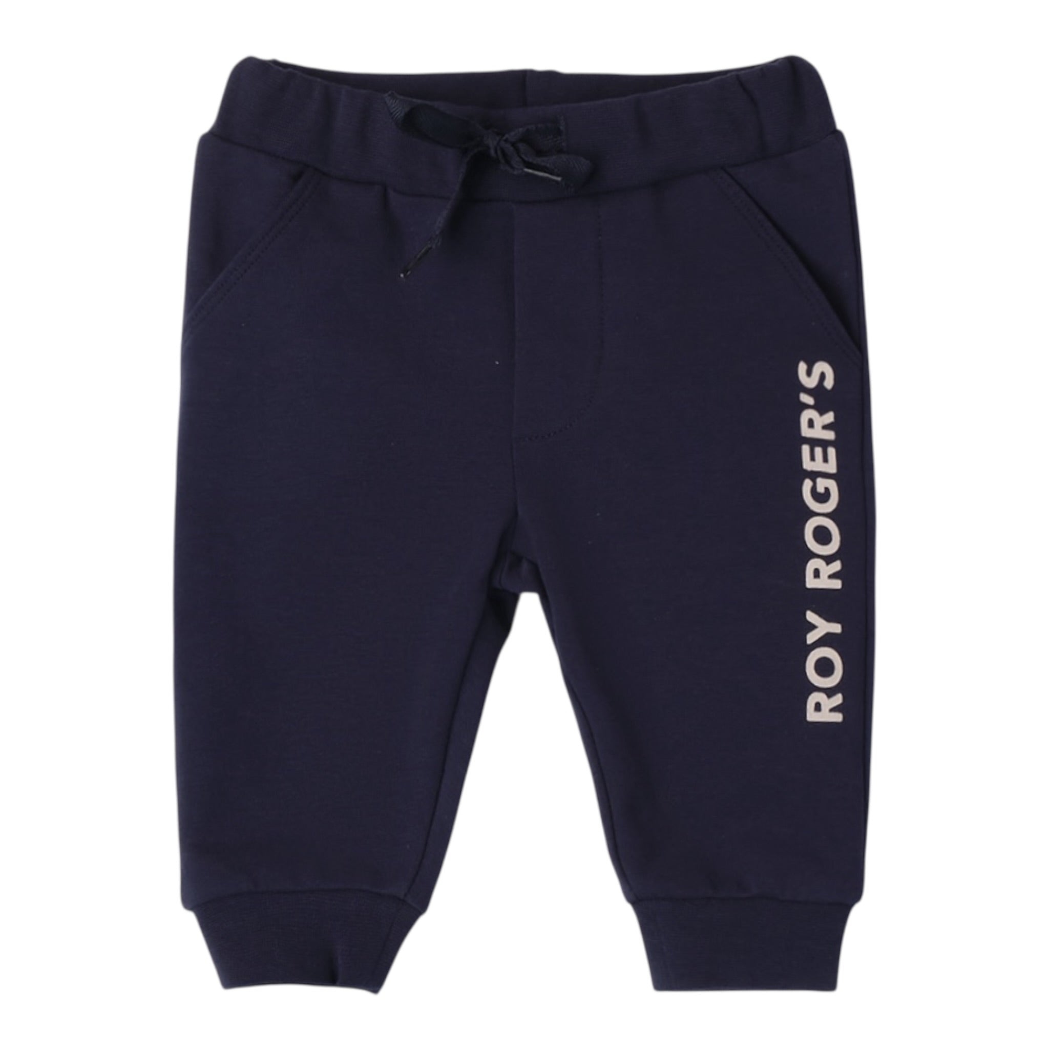 Roy Roger'S Pantalone Modello Tuta tinta unita con Stampa Blu per Neonato RF188X BLU ROY ROGER'S 